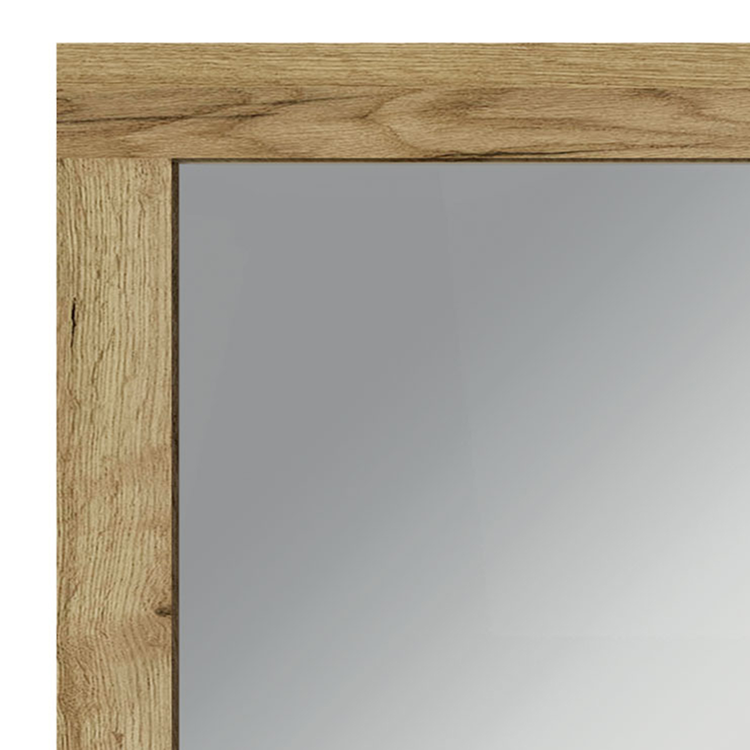 Miroir Denvera 90x60cm Chêne clair