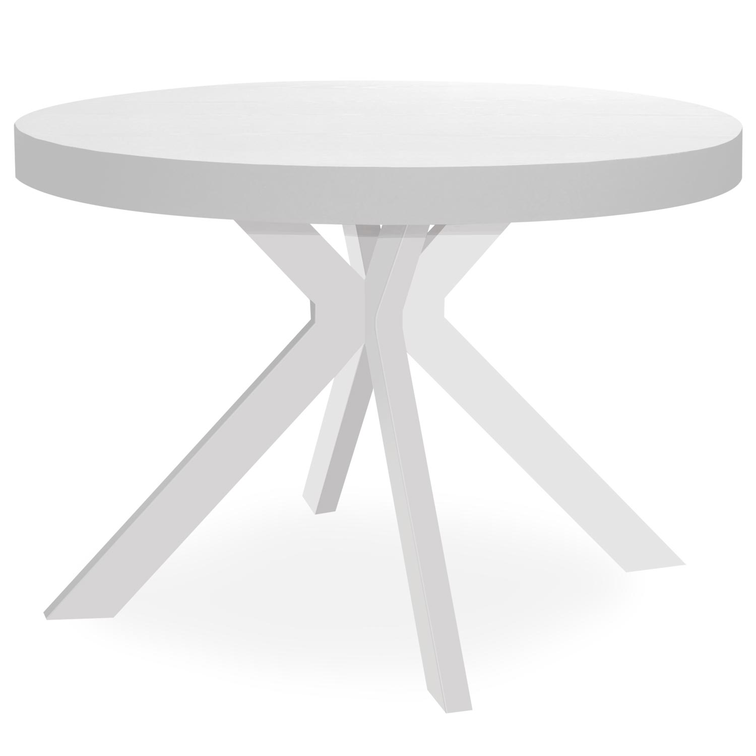 Myriade uitschuifbare ronde tafel Wit